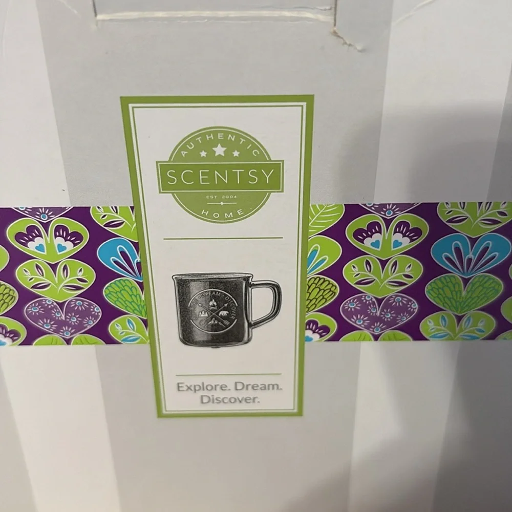 Scentsy Explore Dream Discover Blue Mug Wax Warmer